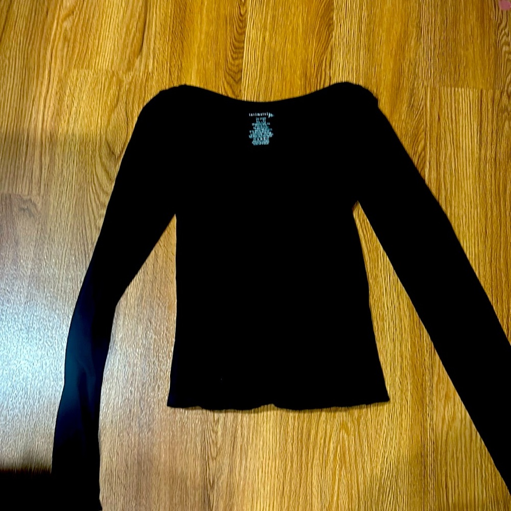 Free People stay here seamless top black M/L